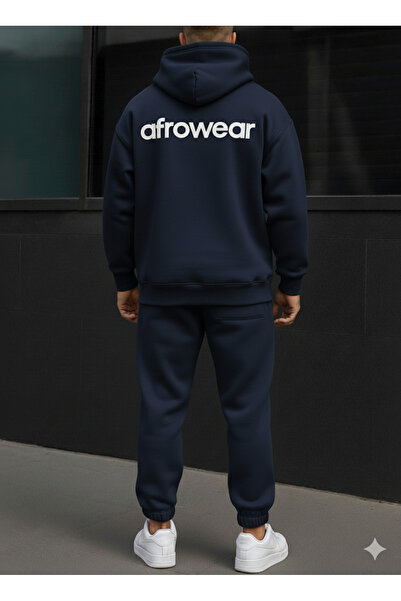 AFROGİYİM Σετ αθλητικής φόρμας Unisex με στάμπα Afrowear