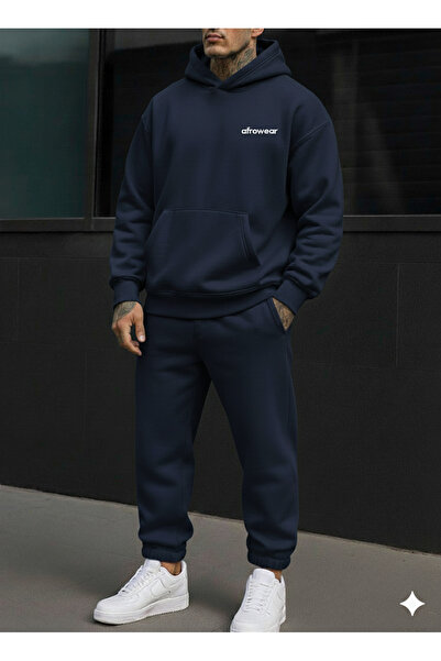 AFROGİYİM Σετ αθλητικής φόρμας Unisex με στάμπα Afrowear