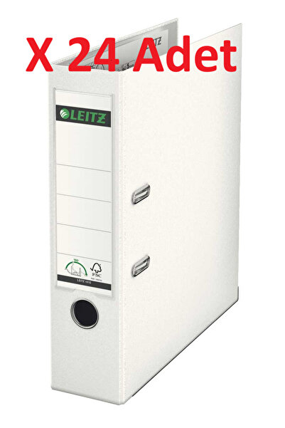 Leitz Офісний папковий широкий пластиковий білий 1010T 24 шт. в коробці