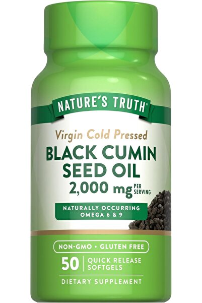 Nature's Truth زيت حبة البركة السوداء ٢٠٠٠ ملغ | ٥٠ كبسولة هلامية لينة | حبوب...