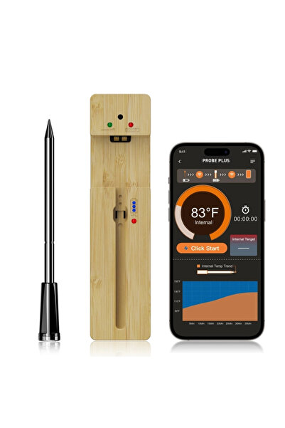 OEM Termometru wireless pentru carne, autonomie baterie 190 ore, Bluetooth 5.2