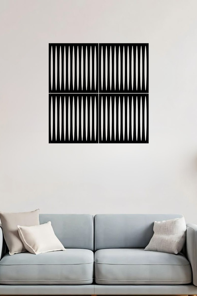 lexi Dekoratif Ahşap Duvar Paneli Lazer Kesim MDFLAM 40x40 / 34x34 / 28x28 Cm...