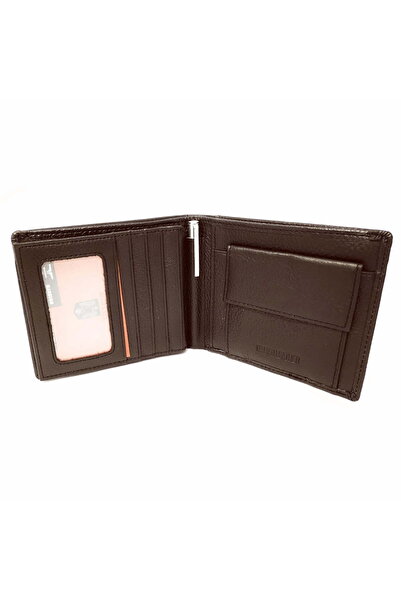 Magrot Men's wallet made of genuine brown leather 623 hassion