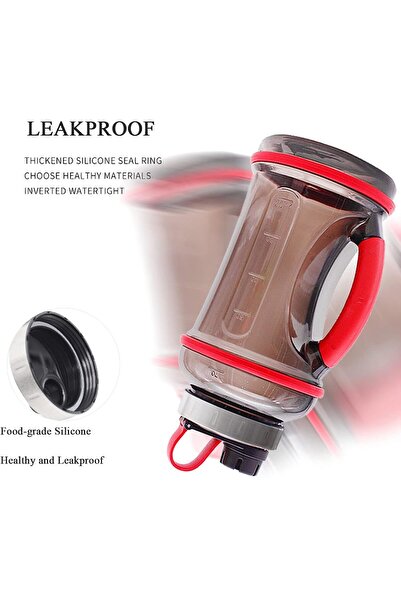 OEM Sticla pentru sportivi, cu maner din cauciuc moale, fara BPA, capac etans din inox, 2.2 litri, culoa