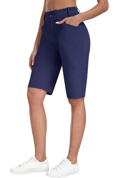 OEM Pantaloni sport respirabili cu 4 buzunare pentru femei, albastru închis 2XL