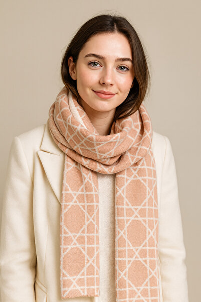 Sebir Moda Cannage Patterned Knitwear Scarf