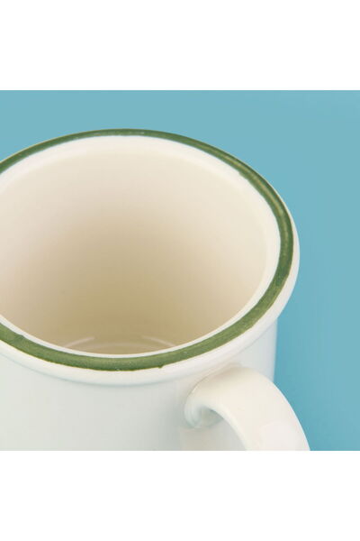 ASPARTAM Kitchen Zest Coffee Cup - Cream / Green - 90 ml