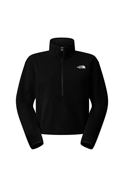 THE NORTH FACE Kadın Glacier 1/2 Fermuarlı Kısa Polar NF0A8D2CJK31 Siyah-XS