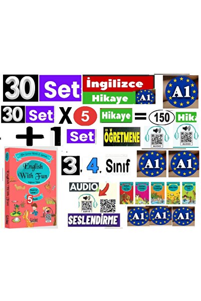 Language Publishers Set de lectură de povești în engleză pentru școala primar...