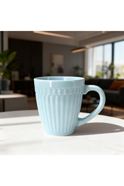 Handmade Ceramic Coffee Cup – Large Size, for Hot Drinks, Modern and Stylish Design, Home & Office Use