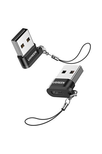 Ugreen Adaptor USB Male to USB-C Female, 3A Ugreen, black, 50568