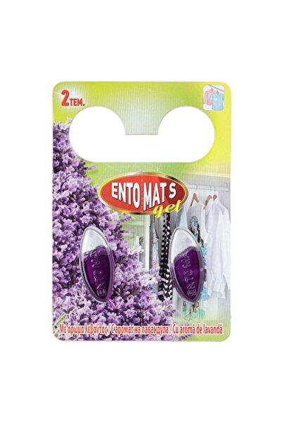 SHOPIENS Set 2 odorizante gel cu umeras pentru dulap cu aroma de lavanda