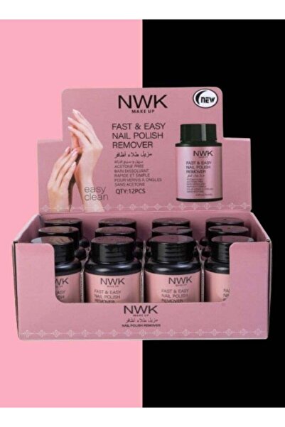NWK مزيل طلاء الأظافر - 12 قطعة إسفنجية 70 مل