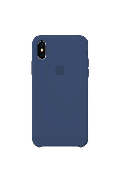 Apple Silicone Case for iPhone Xs Max, Blue Jeans