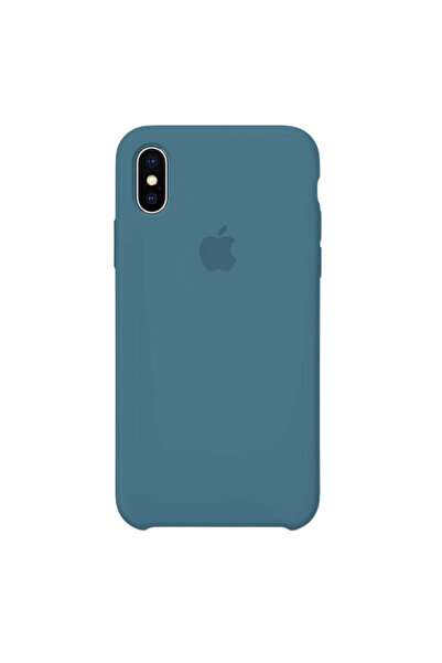 Apple Silicone Case for iPhone Xs, Pacific Green
