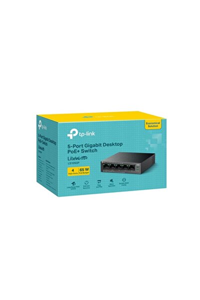 CT STONES Tp-Link Ls105Gp 4 Port Gigabit + 1 Port Rj45 Uplink Poe 65W 250 Met...