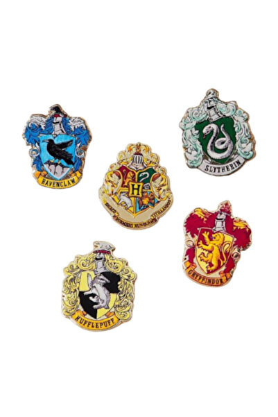 SYGGY Set 5 pins Harry Potter, Hogwarts, multicolor
