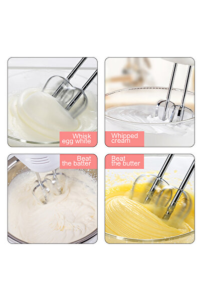 Hope Hand Blender Electric, 7-Speed 100W,Egg Whisk, Blender Essential for Cakes and Desserts