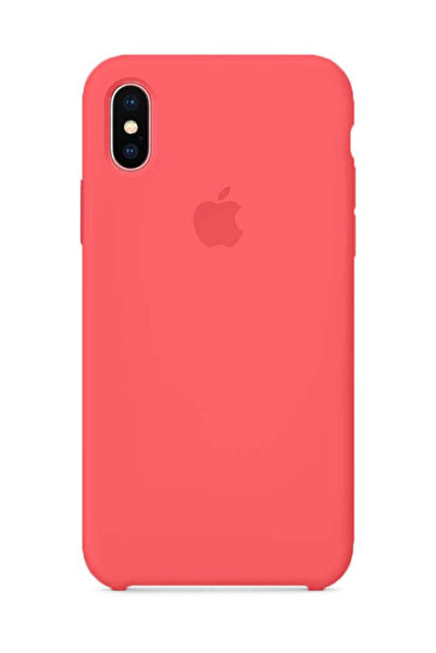 Apple Silicone Case for iPhone Xs, Flash Pink