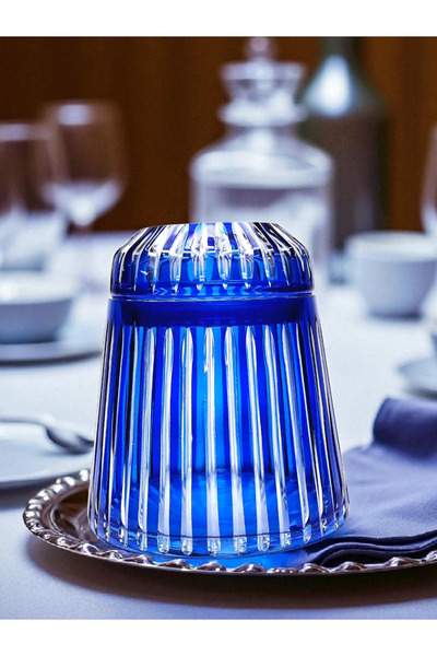 AYZ HOME Cut Crystal Glass Czech-Al Napkin Holder – 100% Handcrafted