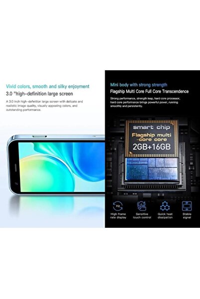 Hope XS18 Pro Mini Smartphone Android Quad Core – Ultra Small Pocket Mobile for Kids, Students, Adults