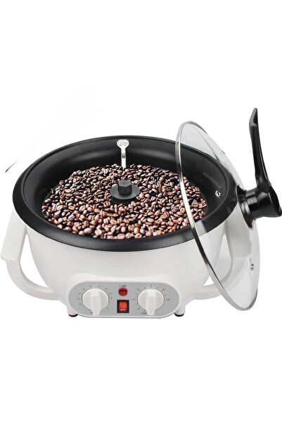 Hope آلة تحميص قهوة كهربائية - محمصة حبوب ٨٠٠ واط مع مؤقت وترموستات