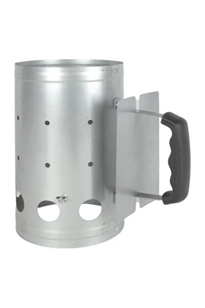 SHOPIENS Aprinzator Fier Galvanizat Carbune 2Kg Accesoriu Gratar Metal Maner Protectie Caldura 16x27cm Pornir