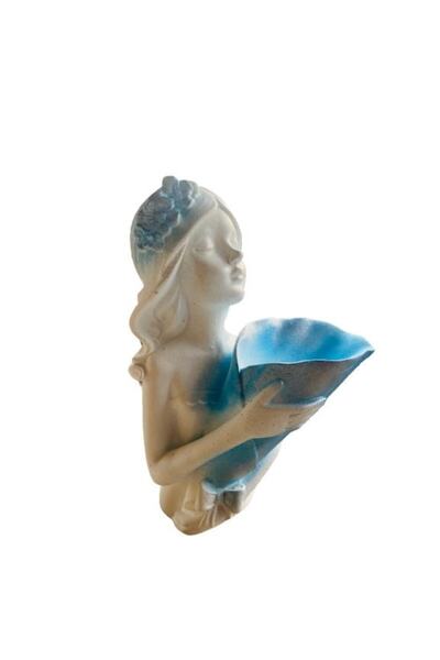 OEM Vaza Lady D Alb cu Albastru 34 cm