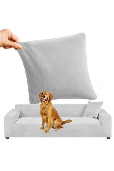 SMARTECH Husă de canapea elastică din catifea 190-230 cm, impermeabilă + față...