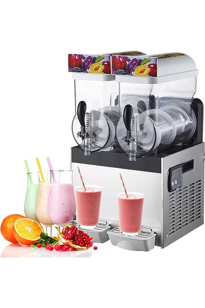 Generic 15/30/45L Commercial Ice Slush Machine, 1000W Slushy Maker Machine, Ice Maker Slushy for Restaurant