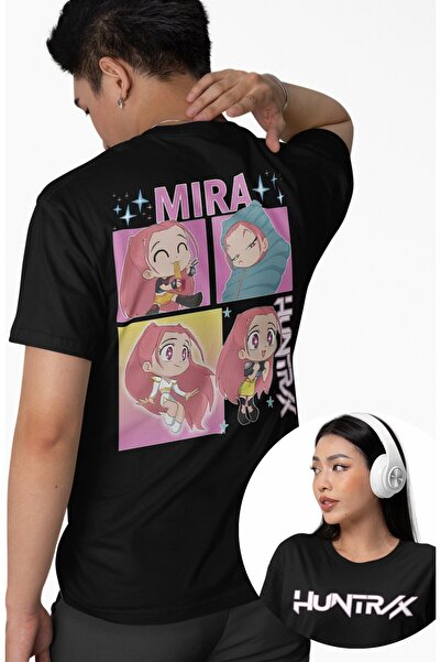 Fuddy Moda Tricou unisex Huntrix Mira cu imprimeu pe spate, tricou oversize c...