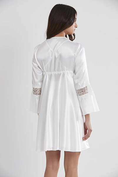 Mavelle 6-Piece Bridal Dowry Set Satin Nightgown Dressing Gown Pajama Set Shorts Set with Slippers as a Gift