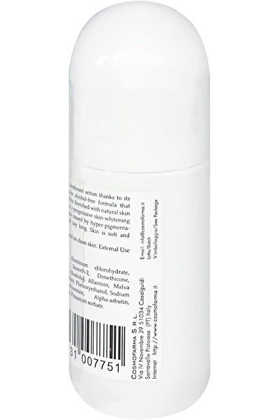 Cosmofarma Roll-On Deodorant White, 50ml, Fragrance-Free