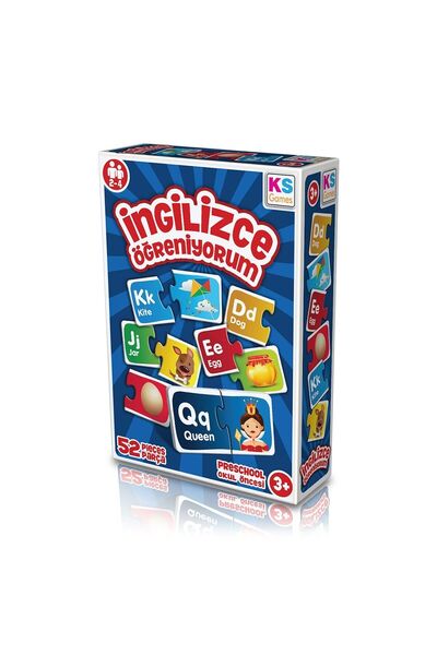 Ks Puzzle EG258 KS, Ingilizce Öğreniyorum / +3 yaş