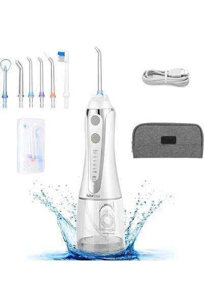 Youtrico خيط تنظيف الأسنان اللاسلكي بالماء، جهاز ري فموي محمول للأسنان - 2 واط