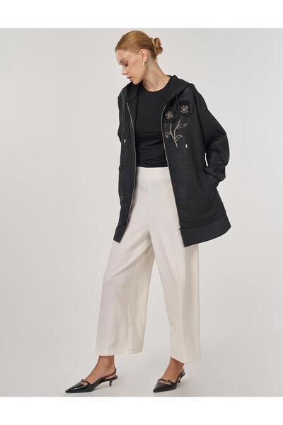 Kayra İşlemeli Sweatshirt Siyah