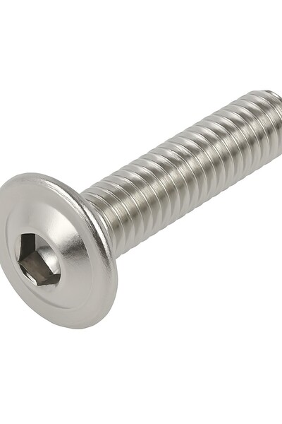 OEM Surub cap bombat imbus ISO 7380 cu flansa M5x8 inox A2 - cutie 500 buc