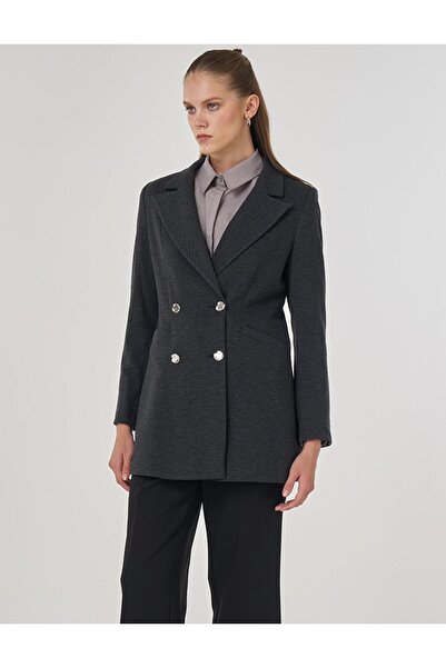 Kayra Ανδρικό μπλέιζερ με πέτο καπνιστό