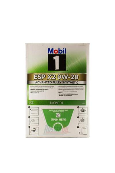 Mobil Ulei de Motor Sintetic 1 ESP X2 0W20 - 20 Litri, Ambalat în Cutie