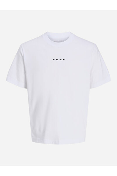 Jack & Jones تي شيرت JCOSTANCE Core Text Print برقبة دائرية