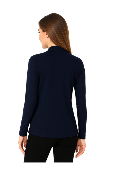PAUSE By Styli Women Navy Open-Front Solid Shrug