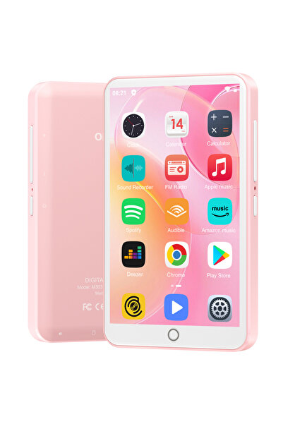 Choice 16 GB Pink 80GB (16GB+64GB) MP3 Player Android 9.0 with Bluetooth and WiFi, 4.0-inch with speakers,