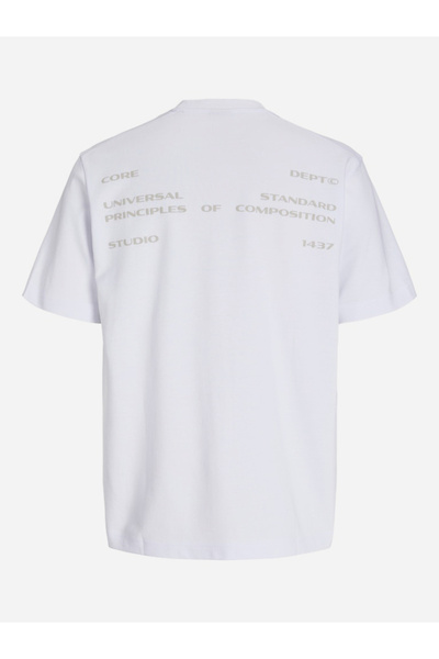 Jack & Jones JCOSTANCE Back Text Print Crew Neck T-Shirt