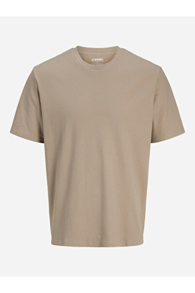 REBEL By Styli JREBTREY Ribbed Knit Crew Neck T-Shirt