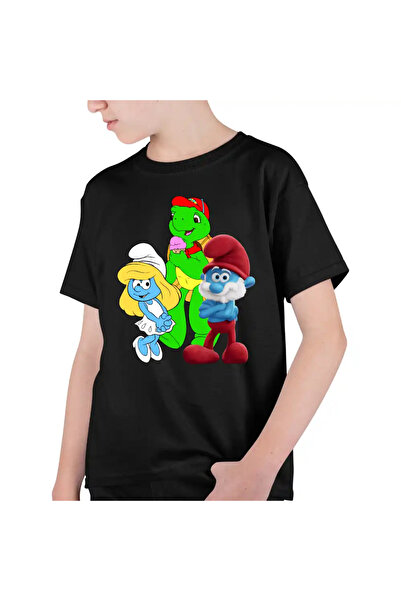 OEM Tricou Copii Baieti Franklin Strumfii Papa Strumf Strumfita