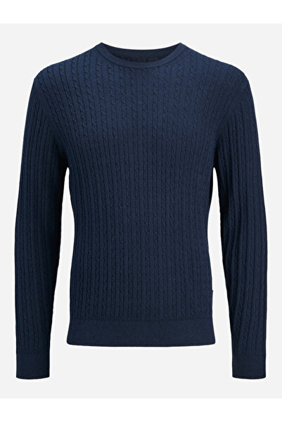 Jack & Jones JJEEMIL Textured Cable Knit Sweater