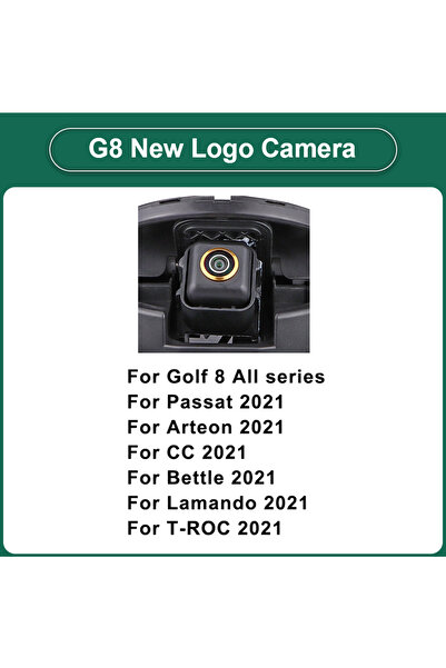 Choice7 A-CCD720x480P-155Deg For Golf8 Camera 170° AHD 1080P Flip Emblem Rear...