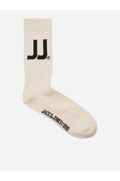 Jack & Jones Pack of 3 - Cream and Green Ankle Socks