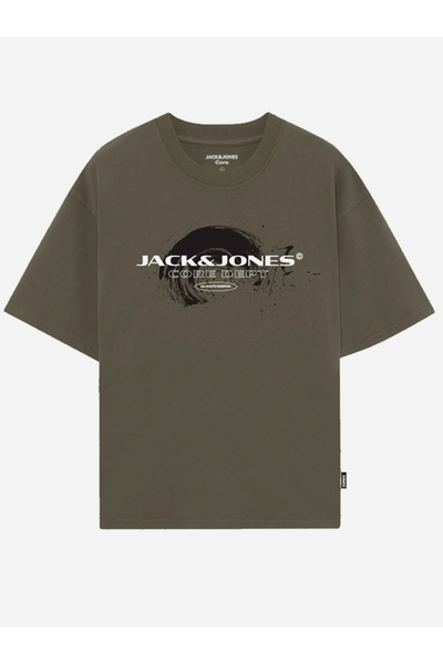 Jack & Jones تي شيرت قطني برقبة دائرية من JCOCONDOR