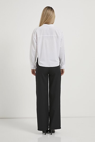 Arma Life Γυναικείο μακρυμάνικο λευκό πουκάμισο με αξεσουάρ